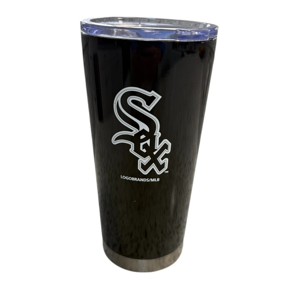 Chicago White Sox 20oz Stainless Steel Travel Tumbler MLB Mug Glass Cup NEW